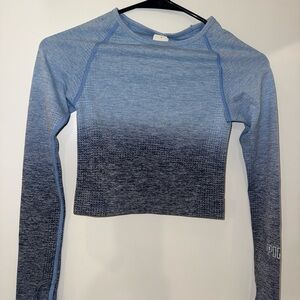 NWT Pink by Victoria's Secret Blue Workout Top